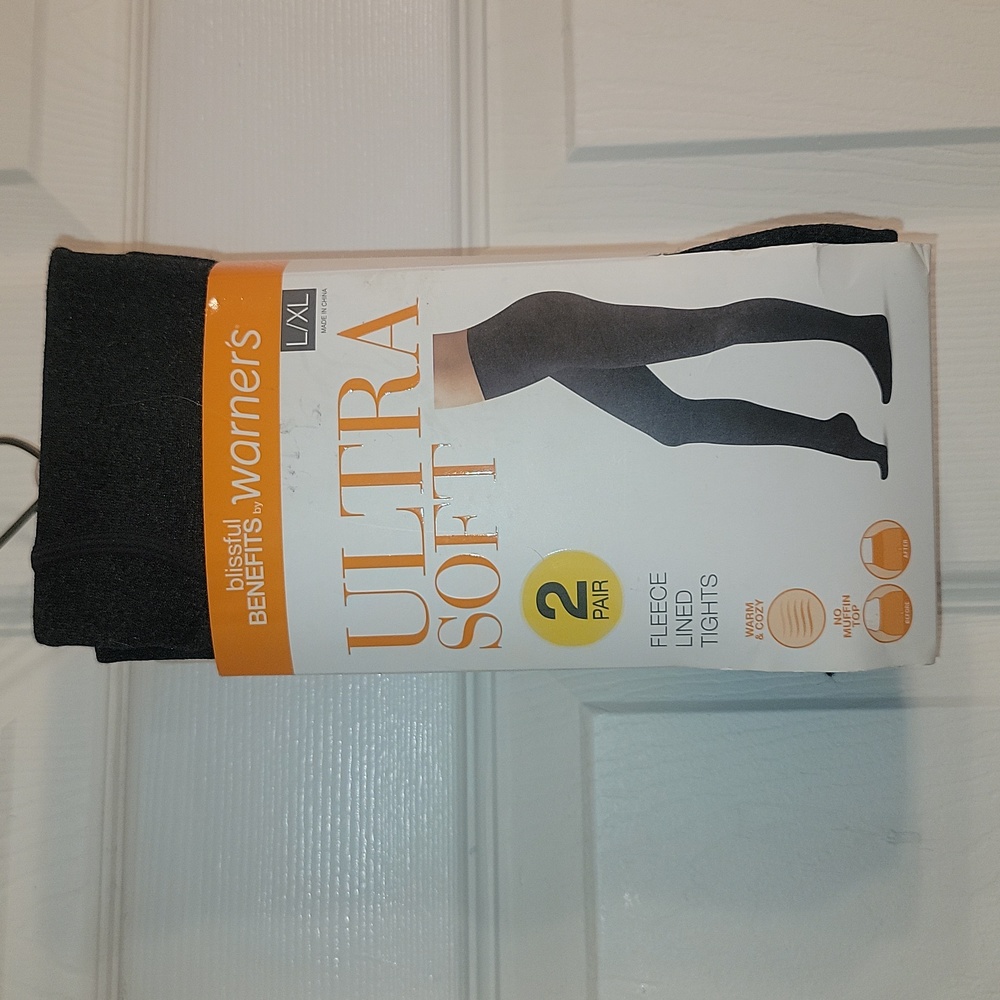 Fleece Lined Tights 2 Pack